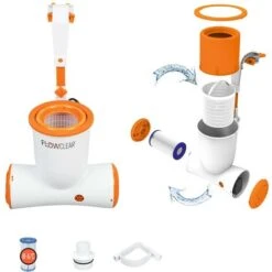 Bestway 58462 Skimmer Skimatic, Pompe De Filtration à Accrocher, Pompe Flowclear De 2 574 L/h