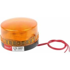 220V Gyrophare Balise De Signalisation Lumineuse LED Lampe D'Avertissement Clignotant Eclairage D'urgence Voiture 72mm
