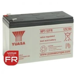 Batterie Plomb YUASA 12V - 7.0Ah - NP7-12 FR - AGM - S65