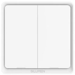 Interrupteur Connecté Wifi Double Poussoir Blanc - Blanc -