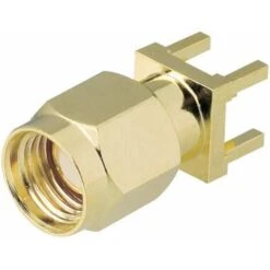 BKL Electronic 0419021 0419021 Connecteur SMA à Polarité Inversée Embase Mâle Verticale 50 Ω 1 Pc(s)