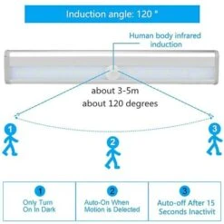Lot De 3 Lampe Led Detecteur De Mouvement Interieur Lumière Armoire 10 LEDs Spot Sans Fil, Lampe De Placard LED éclairage Led à Piles Avec Bande Magnétique, Veilleuse Enfant Escaliers Couloir 11 Lot De 3 Lampe Led Detecteur De Mouvement Interieur Lumière Armoire 10 LEDs Spot Sans Fil, Lampe De Placard LED éclairage Led à Piles Avec Bande Magnétique, Veilleuse Enfant Escaliers Couloir -Eatonrand Boutique 70392076 5