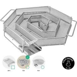 Générateur De Fumée Pour Fumoir Professionelle - Pour Fumer Dans Le Gril Bouilloire Et Le Fumeur Avec La Sciure De Fumage - 6 Angulaire