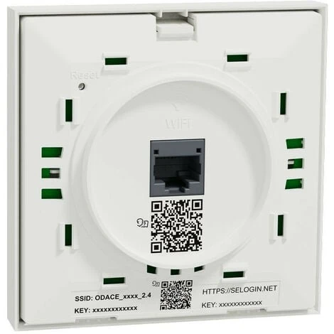 Schneider® Odace POINT ACCES WIFI BIBANDE POE 8W, WIFI 4&5 AC2, 1GBIT RJ45, BLANC (S520491) 3 Schneider® Odace POINT ACCES WIFI BIBANDE POE 8W, WIFI 4&5 AC2, 1GBIT RJ45, BLANC (S520491)
