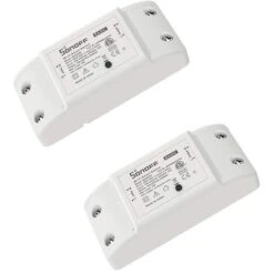 INTERRUPTEUR INTELLIGENT WIFI COMPATIBLE AVEC AMAZON ALEXA GOOGLE SOCKET 2 PIÈCES