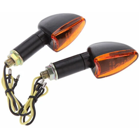 4pcs 12V Moto Velo Ampoule Ambre Avant Et Arriere Clignotant Voyant, Modele: 29 4 4pcs 12V Moto Velo Ampoule Ambre Avant Et Arriere Clignotant Voyant, Modele: 29 – Image 2