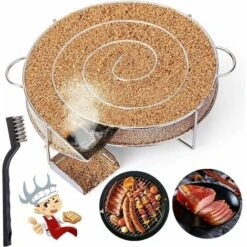 Générateur De Fumée Froide Pour Fumoir Fumage Viande Poisson Avec Brosse Nettoyage Grille Barbecue